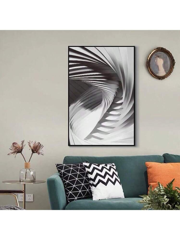 Tre Quadri Moderni In Bianco E Nero Su Tela 30x40 Cm Pronti Da Appendere Per Soggiorno