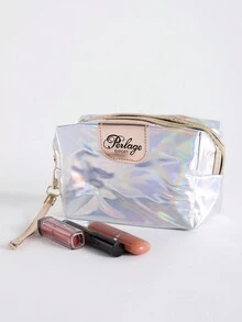 4 Piece Soft Bag Set: Handbag, Wallet, Tote And Crossbody Bag - Silver - View 1