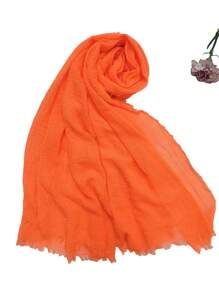 1 Pieza Bufanda Naranja Vivo - Naranja Quemada - Ver 2