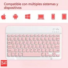 Kit de teclado y ratón inalámbricos Bluetooth para Android, iOS y Windows - Negro - Ver 6