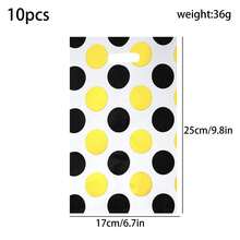 10入組節日鋁箔袋,色彩斑點禮品袋,糖果袋,生日派對禮物袋