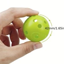 6 件装轻质练习高尔夫球混合颜色室内和室外高尔夫塑料练习球 - 白色 - 查看 6