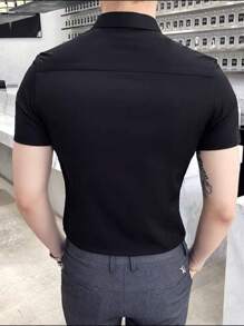 Men Shirts - 黑色 - 查看 2