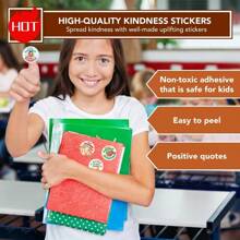 540pcs Kindness Stickers In Bulk - 10 Sheets Of Positive Stickers, Kindness Stickers, Random Acts Of Kindness Stickers In Bulk And Positive Message Stickers - Multicolor - View 6