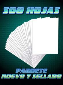 500 Hojas Blancas Para Impresion y Fotocopia - Blanco - Ver 3
