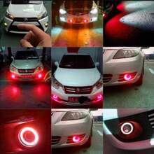 2faros Led Ojo De Ángel Niebla 3/3.5 Pulgadas Auto Universal - Rojo - Ver 6