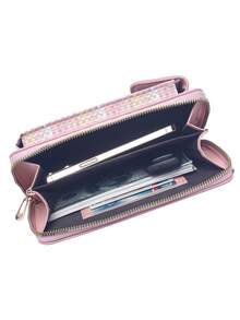 2023年新款女士肩包,手機包,斜挎包,女士包,韓版迷你方形包 - 粉色 - 查看 6