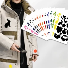 1片自粘修補貼布,防水尼龍材質,可自由裁剪,適用於衣物、羽絨服、雨衣等裂口、破洞補修 - 粉色 - 查看 5