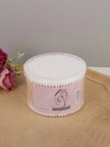 500支雙頭化妝棉花棒和耳朵清潔棉花棒 - 白色 - 查看 1