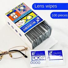 眼鏡清潔套裝,包含眼鏡濕巾、超纖維清潔布和紙巾,用於清潔手機、筆記型電腦和其他屏幕