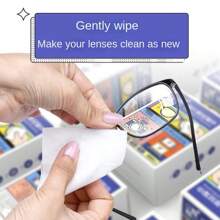 眼鏡清潔套裝,包含眼鏡濕巾、超纖維清潔布和紙巾,用於清潔手機、筆記型電腦和其他屏幕