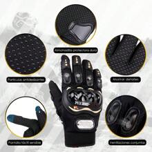 Guantes para moto érmicos Impermeables, Guantes Proteccion Pantalla Táctil De Dedo Para Motocicleta - Negro - Ver 7
