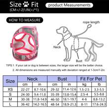 3Pcs/Set Dog Leash, Harness & Poop Bag Holder, Reflective Breathable Camouflage Design - Red Camo
