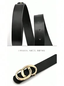 1 Miếng Của phụ nữ Thiết kế độc nhất Tối giản Thắt lưng , Đúng mốt Và Linh hoạt , Đối với Mặc hàng ngày - màu đen - Xem 4