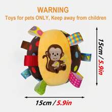 Monkey Shaped Stress Ball - Yellow - View 3