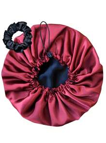 Natural Banho Shower Caps - Preto / Vinho - Ver 2