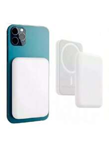 Bateria Power Bank Magasafe Compatible Con Iphone - Blanco - Ver 1