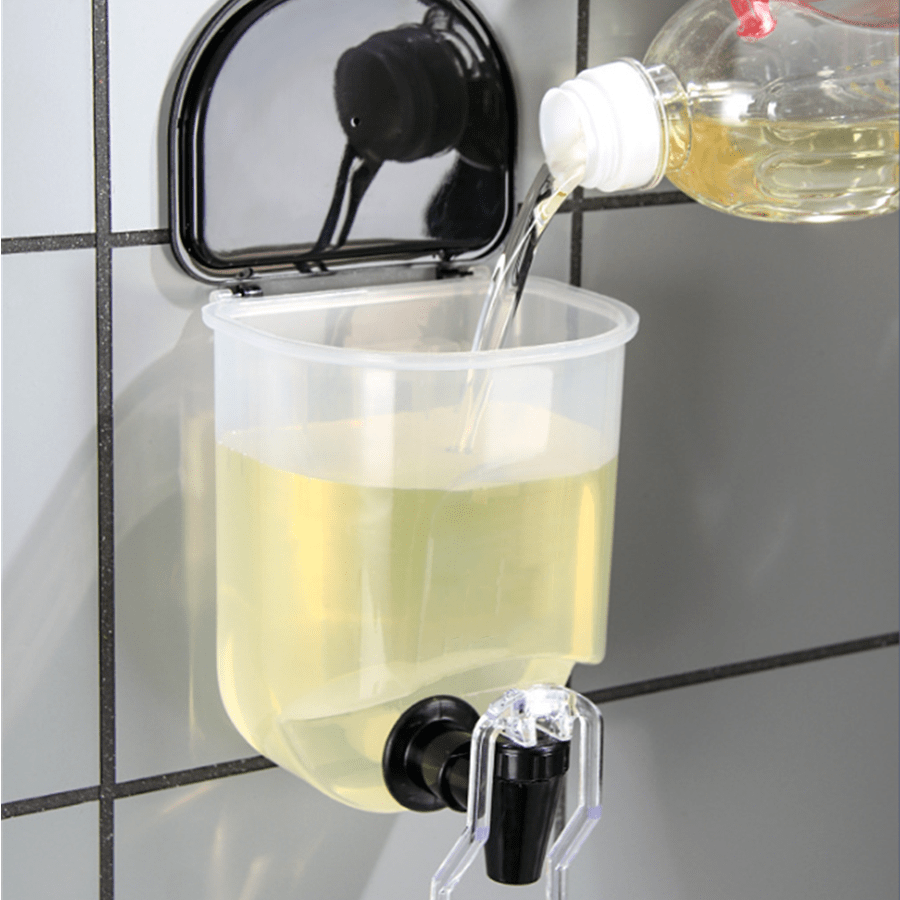 1pc Wall Mountable Plastic Laundry Detergent Dispenser Wall Mountable