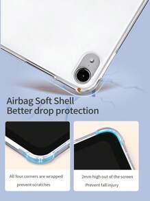 可愛熊貓動物造型外殼，適用於iPad新款iPad Air4/5，10.9英寸，適用於華為Metepad 11/ Tab/5保護套，帶筆套，支援自動睡眠/喚醒功能 - 米色 - 查看 5