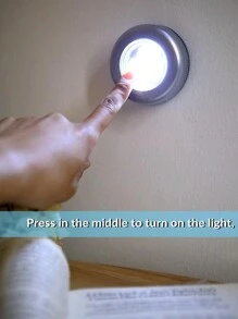 1/3/6 Piezas Luz De Gabinete Con 3 Perlas De Lámpara Led, Luz Nocturna Autoadhesiva, Adecuado Para Dormitorio, Dormitorio, Gabinete, Armario, Uso De Emergencia Y De Mesita De Noche