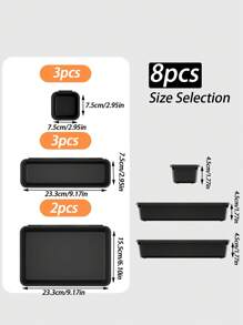 1 Set Mit 8 Teilen, Werkzeugkasten-organizer, Tablett-trennwand-set, Schreibtisch-schubladen-organizer, Garagenorganisation Und Aufbewahrung, Werkzeugkasten-zubehör Für Rollwerkzeug, Truhe, Wagen, Schrank, Werkbank, Kleinteile, Hardware