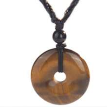 1條手工編織可調節天然寶石釦扣吊墜項鏈,中性風格,假日禮物 - 項鍊 - 查看 14