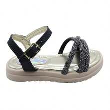 Kids Flat Sandals - 黑色 - 查看 2