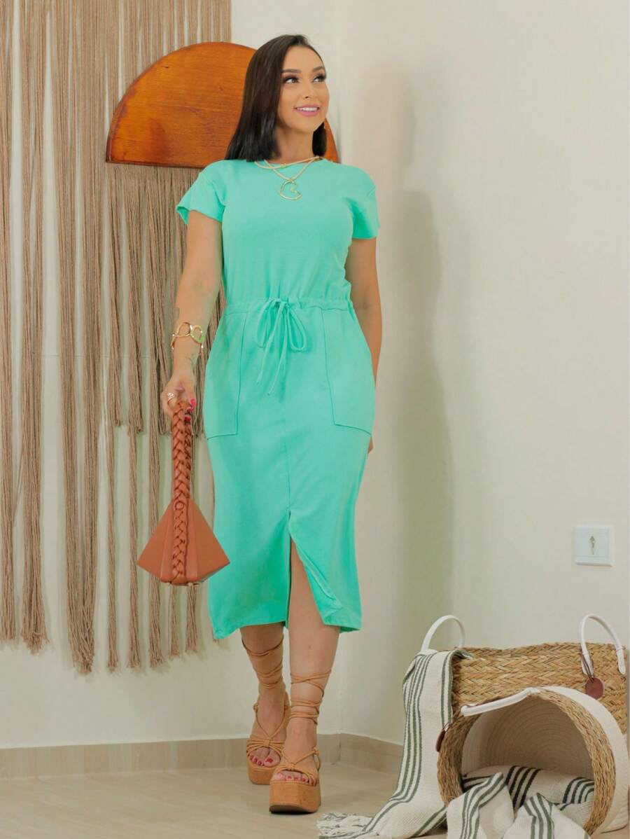 Women Dresses - 薄荷綠 - 查看 1