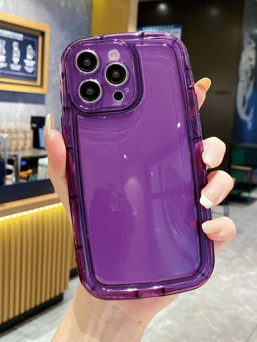 1 Miếng Trong suốt Tím Hình-Xà bông Túi hơi Chất liệu Ốp lưng & bao da điện thoại Tương thích với - Màu tím - Xem 1