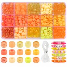 1盒15色馬賽克珠套裝,配彈性繩diy珠寶製作,如手鍊,項鍊,手工,節日生日禮物 - 15色珠 - 查看 7