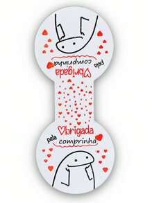 Label Stickers - Red and White - View 1