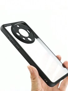 1入組簡約透明鏡頭全包防摔手機殼,適用於華為mate 60/mate 60 Pro - 無色 - 查看 5