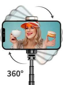 Integrated Reinforced Tripod Selfie Stick (aluminum Alloy Pole) - White - View 7