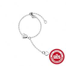 1件女士可調節流蘇戒指,925銀18k鍍金經典精品珠寶2023流行配件,適用於紀念日萬聖節