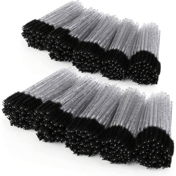 500/50 Pcs Disposable Mascara Wands Bulk Mascara Eyelash Brush Spoolies Makeup Applicator Eyelash Wands For Eye Lash Extension