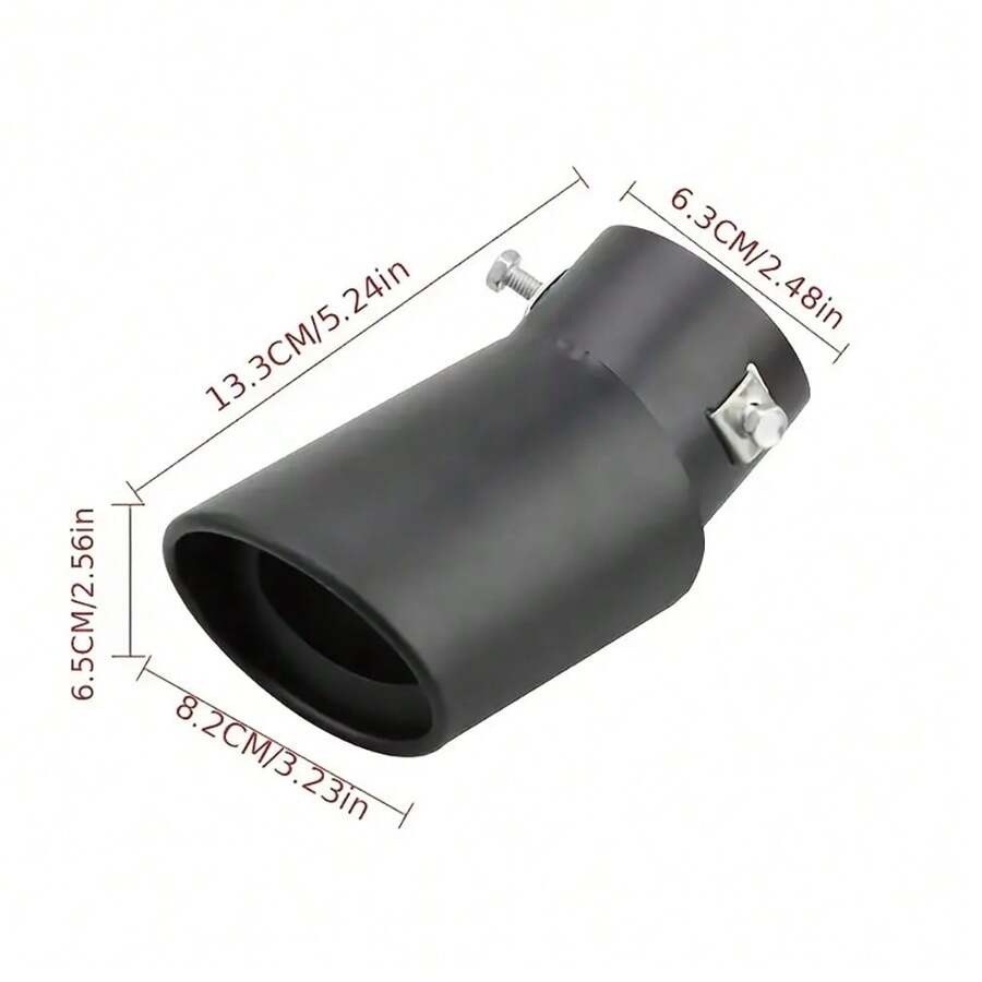 Universal Car Exhaust Muffler Pipe Round Stainless Steel Chrome Tail Muffler Exhaust Tip I.745734271