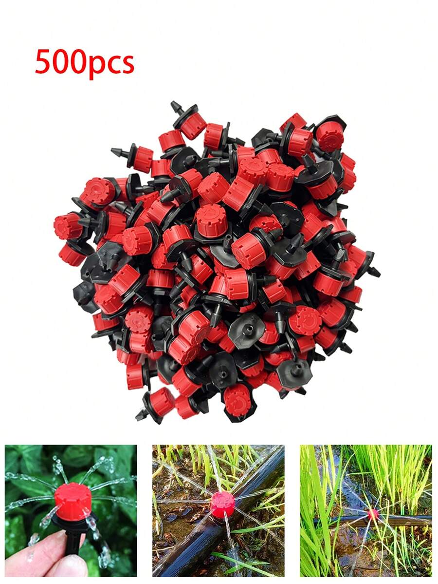 500 Pieces Of Little Red Riding Hood Irrigation Drippers, Suitable For Irrigation Operations In Gardens, Vegetable Fields, Orchards And Woods - Red - View 1