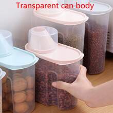 Multicolor Pet Food Storage Container With Sealed Anti-moisture Design For Cat Fod, Dog Food - Pink - Pink - View 7