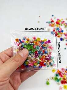 1 bolsa de pequeñas flores secas y coloridas elegantes para hacer jabón, joyería de resina y velas caseras DIY