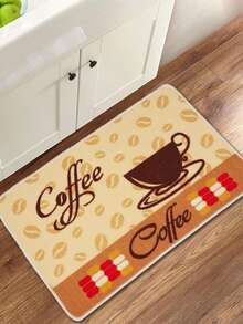 YIMEIS 1入組款式c杯墊卡通咖啡杯裝飾地毯,適用於廚房、浴室、客廳、臥室,自然乳膠底部,吸水止滑,易於清潔 - 彩色 - 查看 7