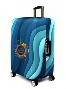 行李箱保护弹性防尘罩适用于 18-32 英寸弹性世界地图图案包行李箱罩拉杆箱罩旅行配件行李箱罩行李箱保护罩适用于假期旅行必需品旅行配件学校包学校配件学校用品