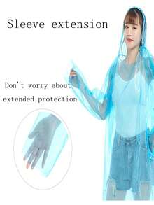 卡牌雨衣便攜旅行pvc一次性加厚壓縮雨披成人1件