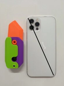 3D Gravity Knife Viral Carrot Knife Stress Relief Toy, Foldable Glow-In-The-Dark Fidget Toy (Random Style And Color) - Multicolor - View 11