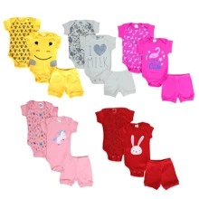 Baby Girls Bodysuits - Màu Hồng baby - Xem 5