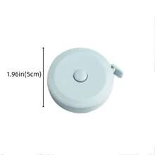 1 Pieza Mini Cinta Métrica Suave Portátil Para Medir El Tamaño De La Ropa En Cintura, Pecho Y Cadera - Verde - Ver 9