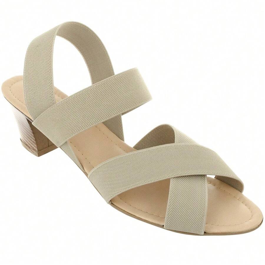 Women Heeled Sandals - 米色 - 查看 1