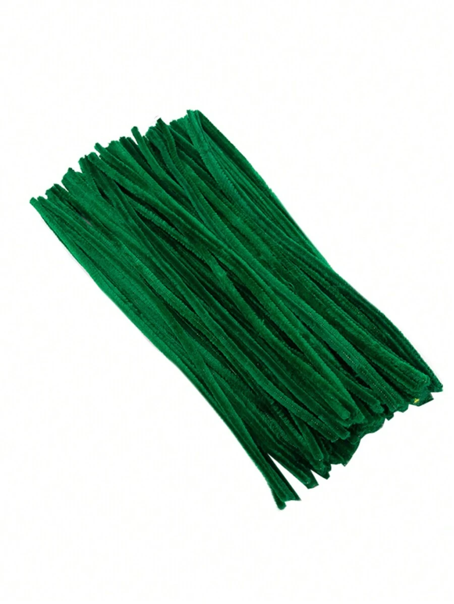 20 Piezas Limpiapipas De Varios Colores Para Manualidades, Se Pueden Usar Para Hacer Flores, Árboles De Navidad, Animales, Etc. - Verde - Ver 1