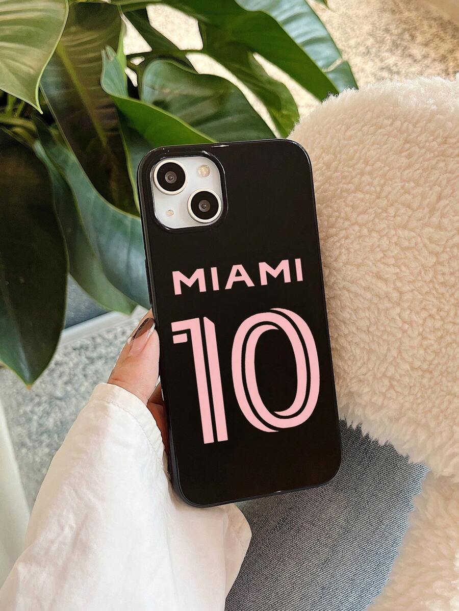 1 Ốp lưng điện thoại tối giản kết hợp tên thành phố và số, tương thích với iPhone 10 Miami, phiên bản quốc tế, không phải phiên bản nội địa. - Nhiều màu - Xem 1