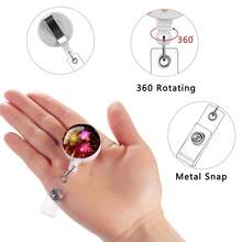 Portatarjetas De Identificación, Cordón Retráctil, Clip De Carrete Para Oficina, Estudiante, Médico, Llave, Trabajo, Accesorios Para Tarjetas, 5 Uds.