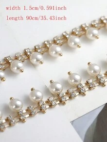 middle pearl gold For Diy - Medium gold base pearls - View 2